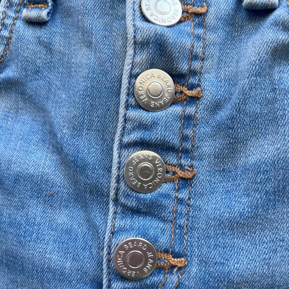 Veronica Beard Carolyn Baby Boot Raw Hem Cropped Jeans Size 26 Blue - Picture 4 of 8